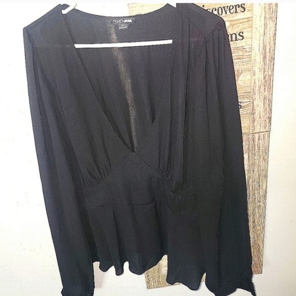 🍂🍁Nwot Fashion nova blouse size 3x - Picture 2 of 2